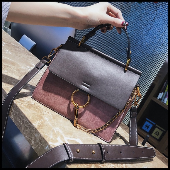 NEW ELLA O Ring Chain Buckle Crossbody - Picture 2 of 8